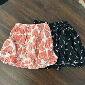 Bobo Choses Red Heart and Rylee + Cru Eiffel Tower skirt set